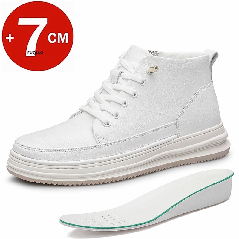 Men'S Shoes Increase Height - Мужские высокие кроссовки из натуральной кожи