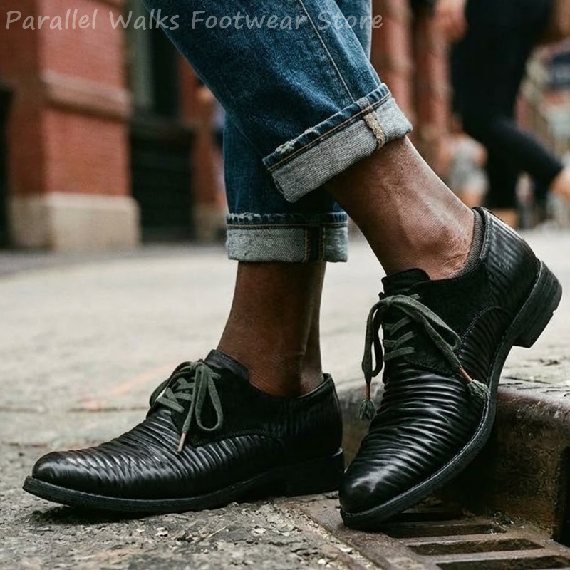 Мужские кожаные туфли дерби с  – обзор и цена Men'S Shoes Smart