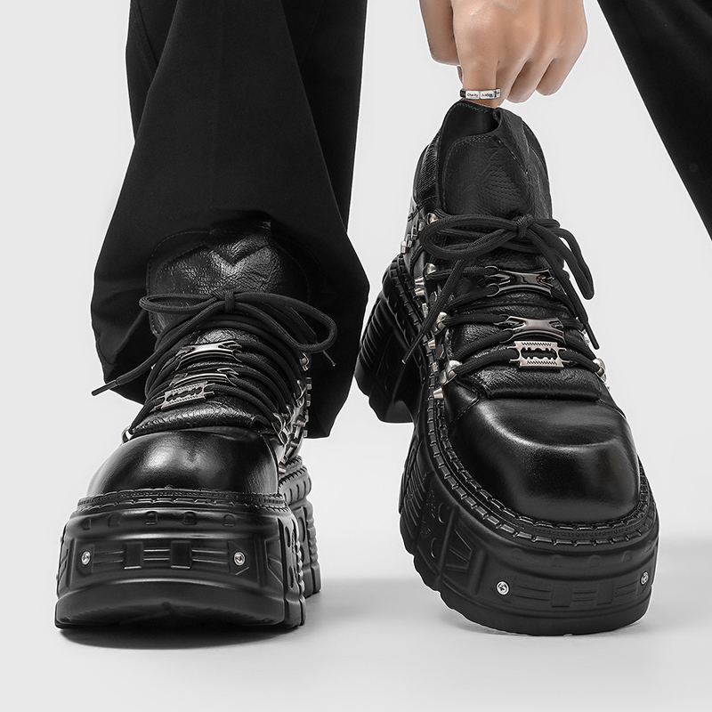Новые готические панк-ботинки  – обзор и цена Men'S Shoes Increase Height