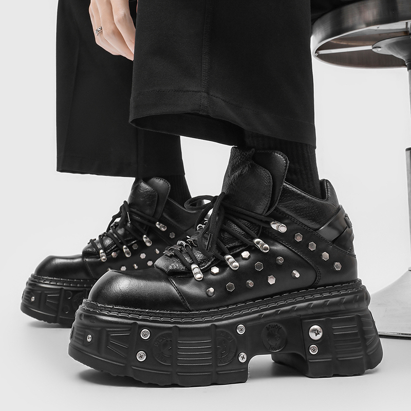 Новые готические панк-ботинки  – обзор и цена Men'S Shoes Increase Height