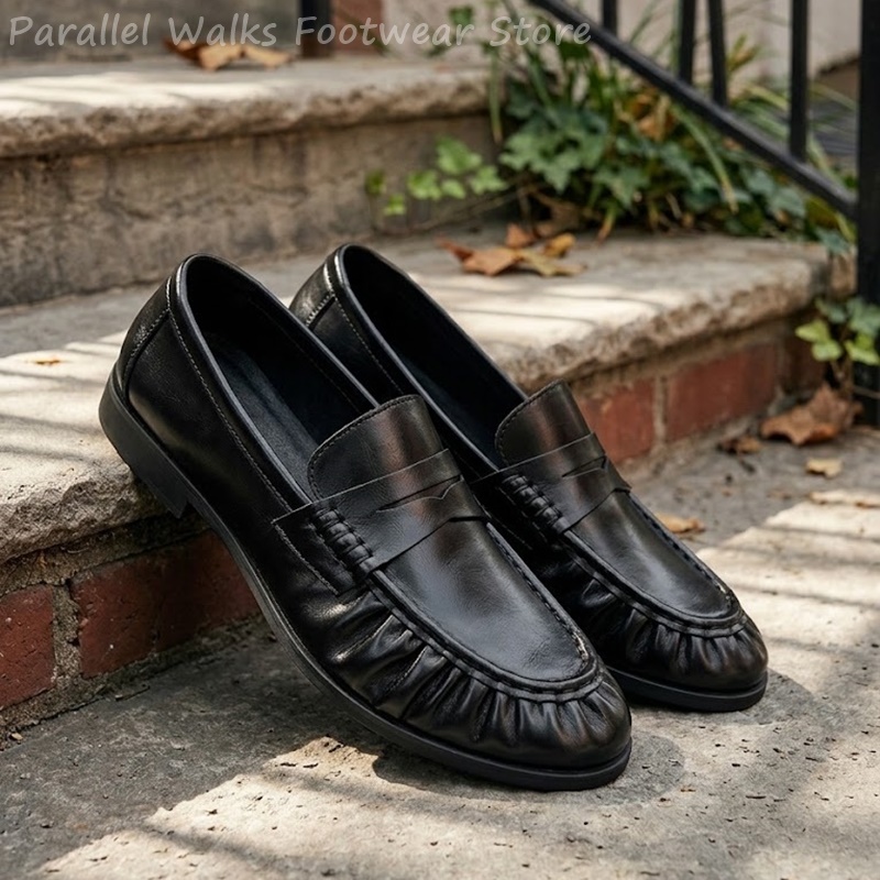 Мужские ретро-лоферы с плиссир – обзор и цена Men'S Shoes Smart